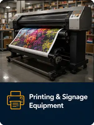 printing signage equipment finance